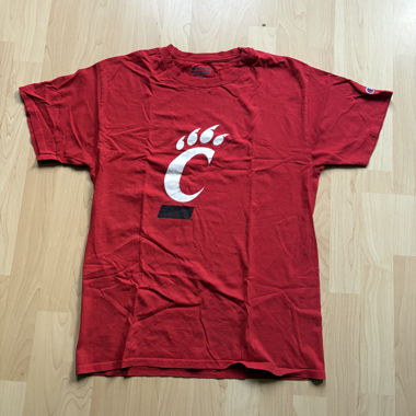 T-shirt Champion rosso con stampa del logo
