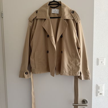 Trenchjacke beige Stradivarius Grösse L