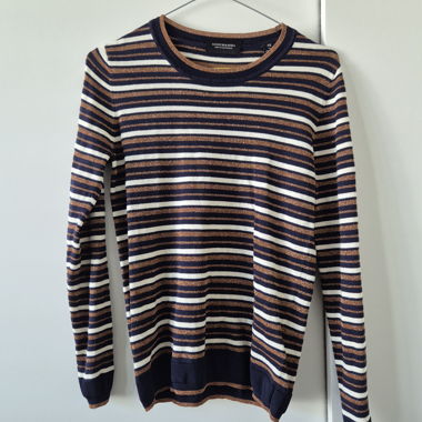 Scotch & Soda Streifen Pullover mit Glitzer 