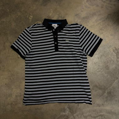 Striped Lacoste Polo Shirt