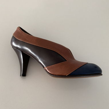 MICHEL PERRY leather heels 35.5