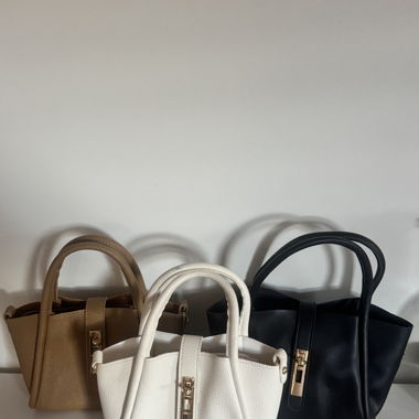 Handbag Set in Faux Leather
