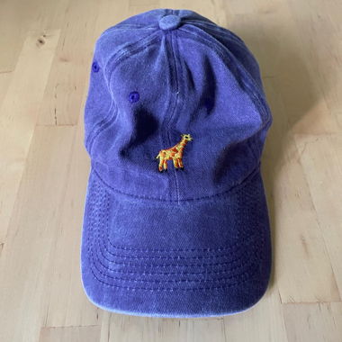 Casquette de baseball avec girafe