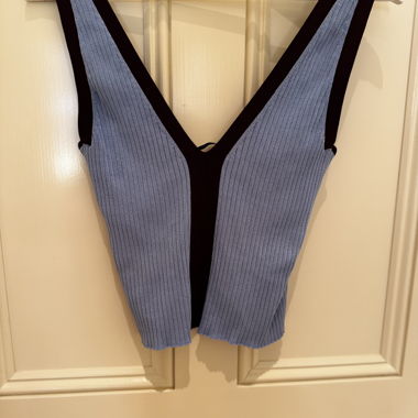 Zara Knit geripptes Top