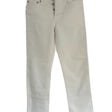 Jeans en denim blanc MANGO