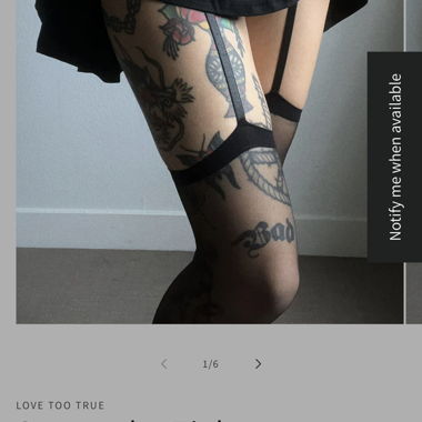 Black Suspender Tights