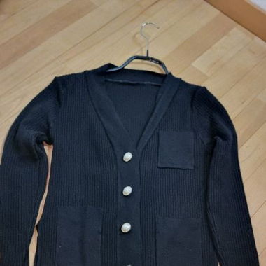  Vintage Strickjacke mit Perlmuttknöpfen Gr.34/36