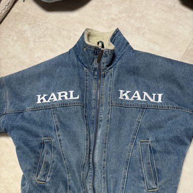 Karl Kani gefütterte Jeansjacke