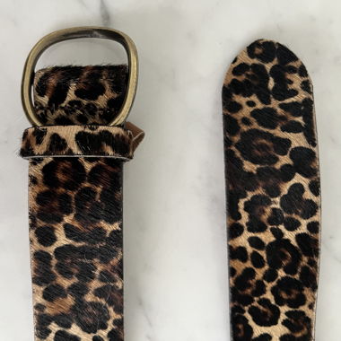 Gerard Darel Gürtel aus Leder mit Leopardenmuster