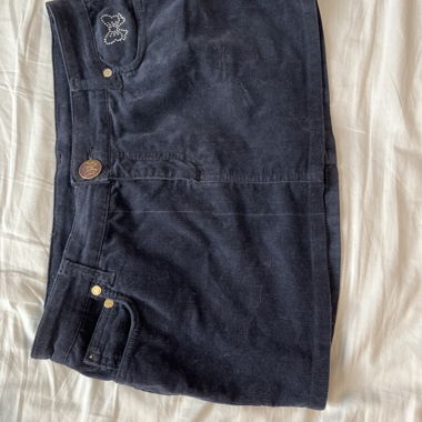 Mini-jupe Minie en velours vontage