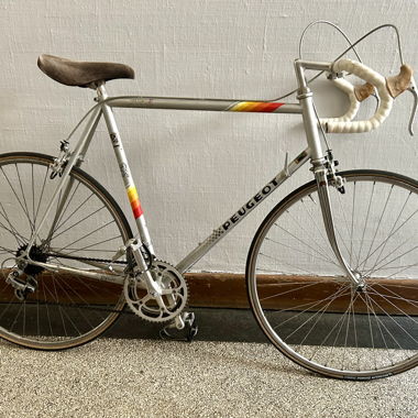 Peugeot Rennvelo ca 1980 Stahl mit Suede Sitz