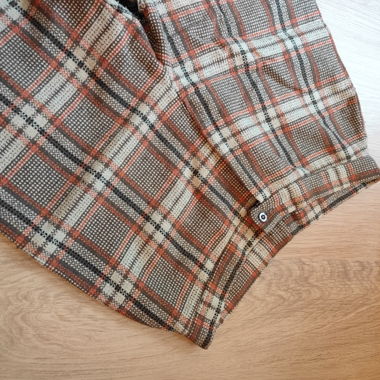 Checked Flared Trousers