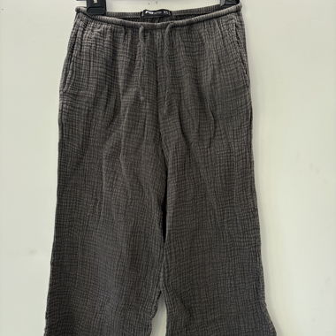 Pantaloni in mussola grigia XS