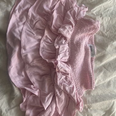 Rosa Rüschen-Minirock Bershka