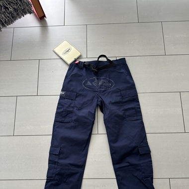 Corteiz guerillaz cargo pants - Navy - Large