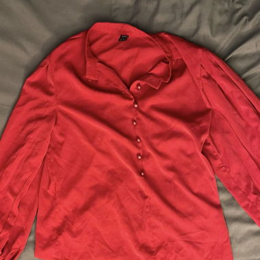 Camicia in raso rossa SHEIN