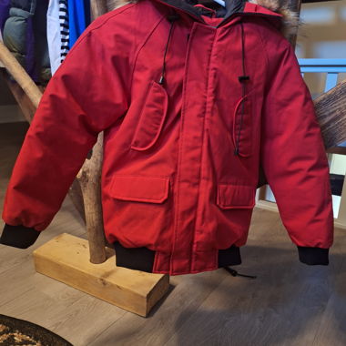 Parka rossa Helvetia per bambini