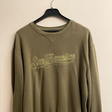 olivgrünes San Francisco MLB Sweatshirt L