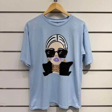 DAMEN TSHIRT CHILLI GIRL COLLECTION IN Blue M/L