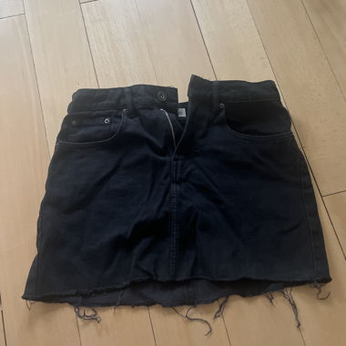 Jupe en jean noire