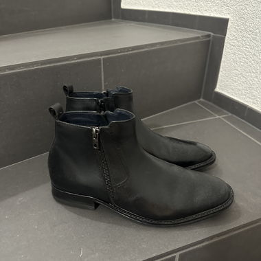 Bottes en cuir noires