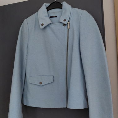 Giacca corta azzurro chiaro