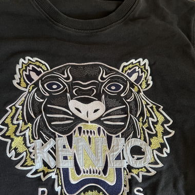 Kenzo Black Sweatshirt Logo Size S/M
