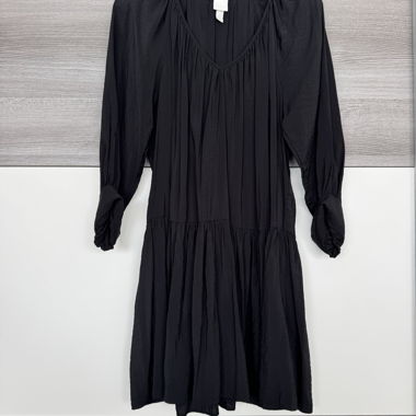Schwarzes H&M Kleid 3/4-Ärmel Grösse XS