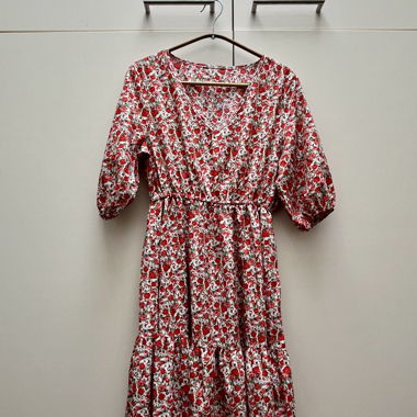 Sommer-Kleid mit Blumen-Print