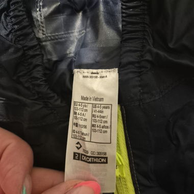 Giacca bambino Decathlon blu (impermeabile)