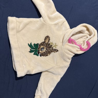 Bambi girl's fleece hooded sweatshirt