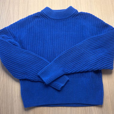 Pull bleu en coton taille XS