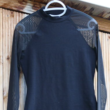 schwarzes Top Even & odd