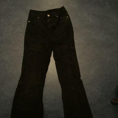 Pantaloni in velluto a coste neri