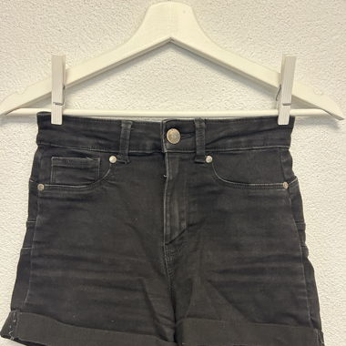 Shorts en denim noir XS
