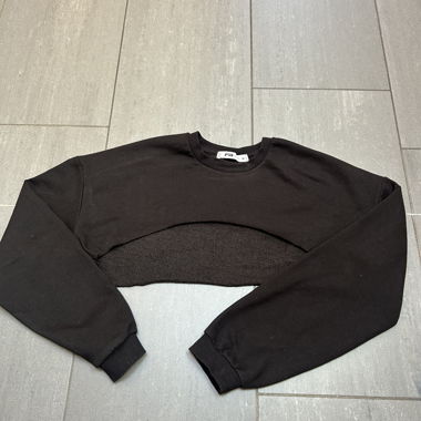 Maglione corto nero