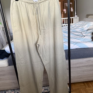 Pantalon en coton vert