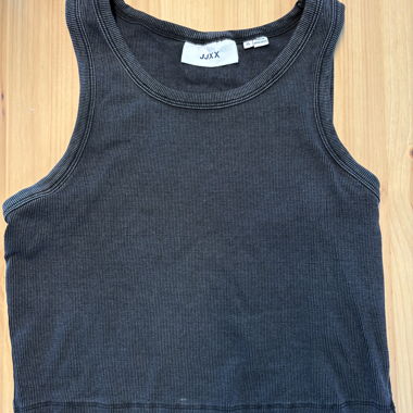 JJXX Fallon Crop Tank Top XL grey/black/washed