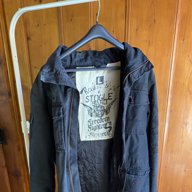 Black military jacket surplus
