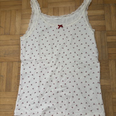 Y2K Cherry-Lace-Top