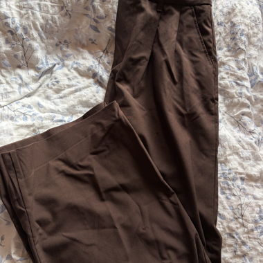 brown Bershka fabric trousers