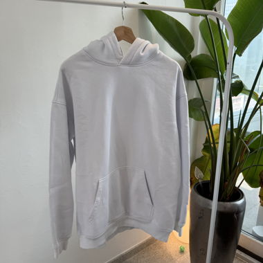 White oversized warm hoodie - handmade