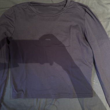 Long-sleeve shirt in blue