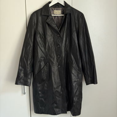 Veste simili cuir noir