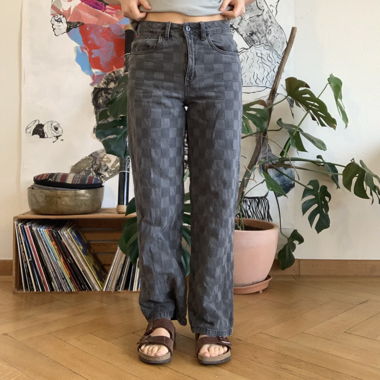 patterned VANS jeans