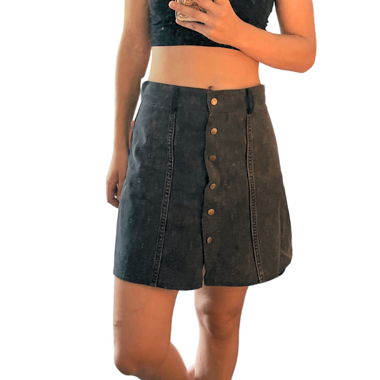 Vintage Jeansrock mit Knöpfen