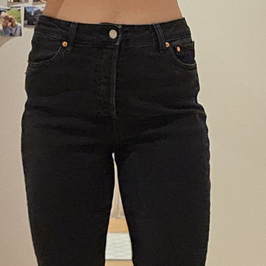 Schwarze MOM Jeans