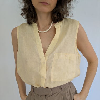 Leinenbluse von Mango Gr.L