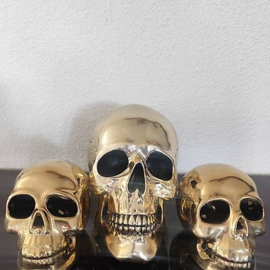 Deko-Set Skull Gold von KARE Design
