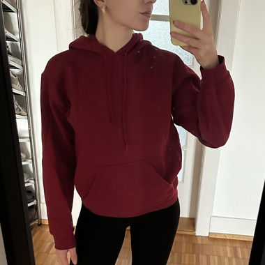 Hoodie bordeauxrot 